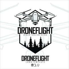DRONE LOGO TEMPLATE, READY FORMAT EPS 10