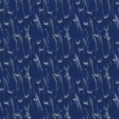 rain seamless pattern on blue background