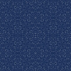 seamless pattern with ice pattern on dark blue background 