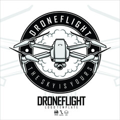 DRONE LOGO TEMPLATE, READY FORMAT EPS 10