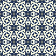 seamless pattern with blue lines waves on light background 