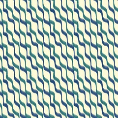 seamless pattern with blue lines waves on light background 