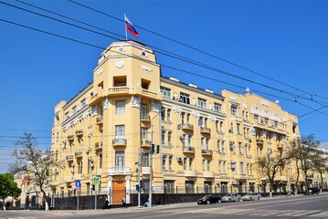 Fototapeta na wymiar City center architecture of Rostov-on-Don
