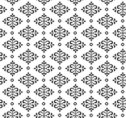 Black and white pattern. Vector seamless modern stylish abstract texture. Repeating geometric elements for textile and web