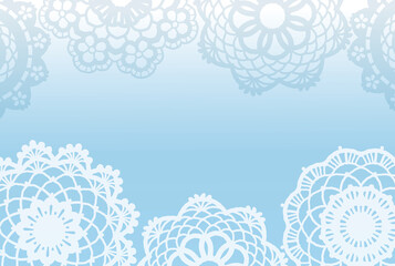 アンティークなレースを使った背景素材。ベクター。