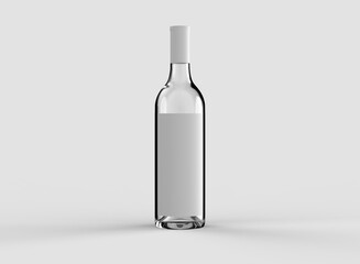wine bottle mockup