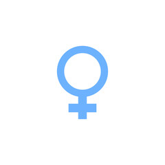 Heterosexual gender symbol icon vector, male and female flat sign,