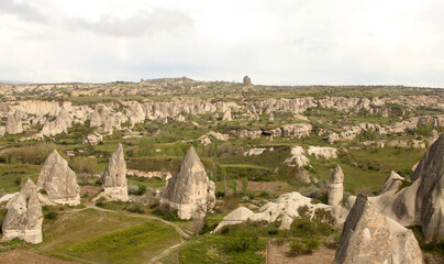 Geological formations in Cappadocia, Nevşehir, Turkey