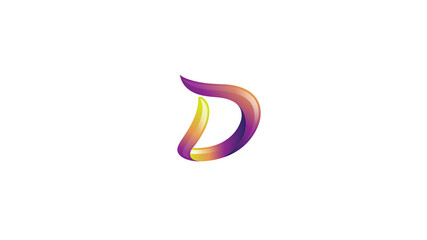 Creative Colorful D Letter Gradient Alphabet Logo