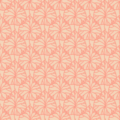 Autumn pink and yellow leaves seamless pattern