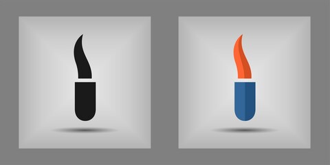 Letter  icon and logo template. New design and elegant typographic concept. Two Colour. File EPS.