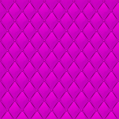 Seamless pattern purple quilted textile texture for wallpaper.