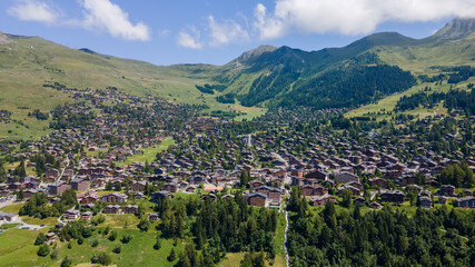Aerial pictures from Verbier, Switzerland. 