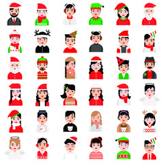 Xmas avatars with multiple personality children