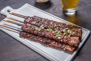숯불에 구워 먹으면 맛있는 꼬치 요리