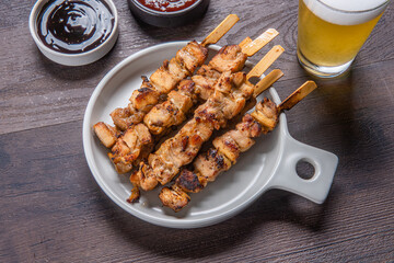 숯불에 구워 먹으면 맛있는 꼬치 요리