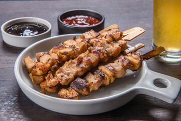 숯불에 구워 먹으면 맛있는 꼬치 요리