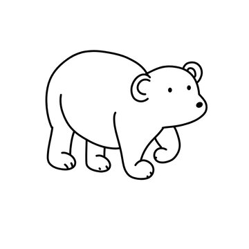Simple Bear Design Art 