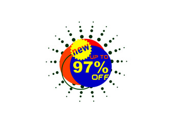 97% off new offer logo design