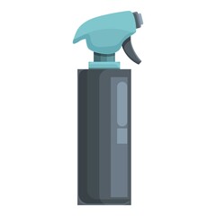 Hair beauty spray icon cartoon vector. Bottle product. Container shampoo