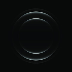 abstract background of light circle shape isolated on a dark background