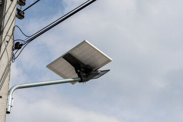 Solar cell panel and LED street light