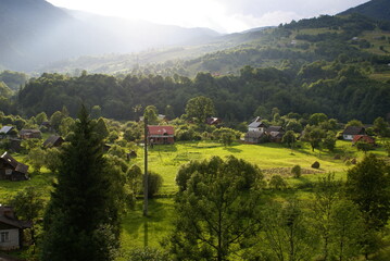 Mountains, Carpathians, Ukraine, Kvasy village