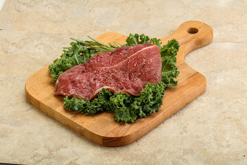 Raw beef steak for grill