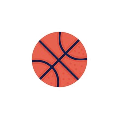 Basketball ball flat icon