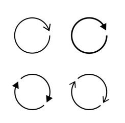 回転する矢印アイコンセット
