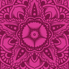 vintage beautiful mandala floral background