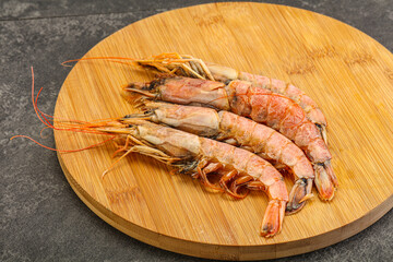 Tasty big Langoustine over the board