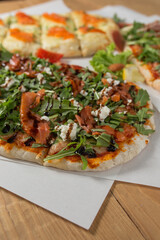 pizza with mushrooms