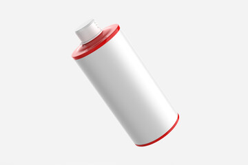 Olive Oil Can Mockup isolated on white background. 3d illustration