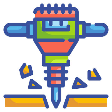 recommend clip art: driller line icon