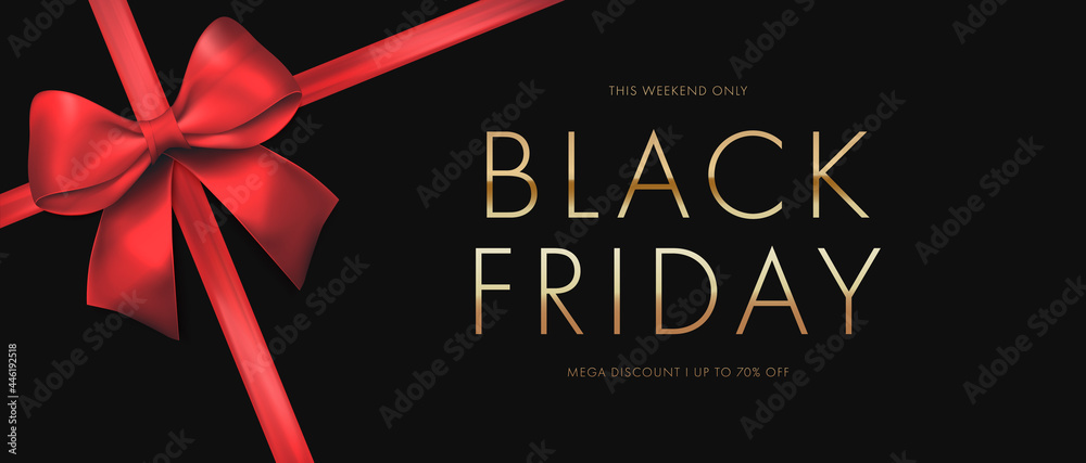 Poster black friday sale banner. sale background. vector illustration