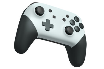 Realistic video game joystick on white background © Vasyl Onyskiv