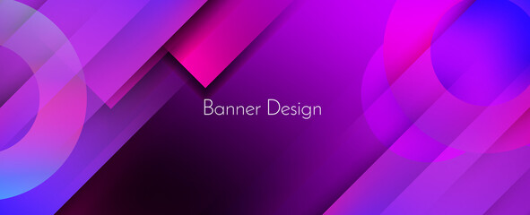 Abstract purple geometric modern decorative colorful design banner pattern background