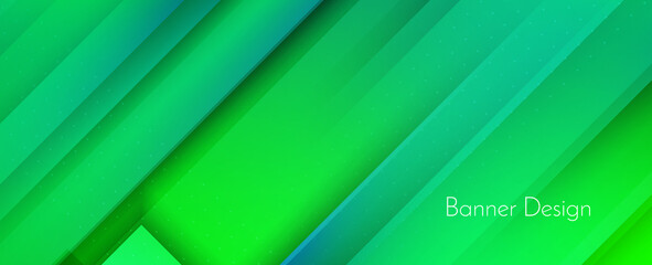 Obraz premium Abstract geometric colorful modern decorative green design banner pattern background