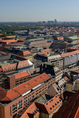 Fototapeta na wymiar View of Munich from the famous Frauenkirche