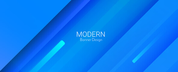 Abstract blue elegant geometric colorful decorative design banner background