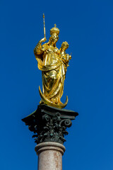 Fototapeta na wymiar The Marian column in Munich
