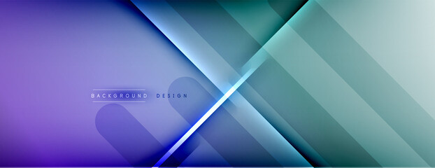 Abstract background. Shadow lines on bright shiny gradient background.