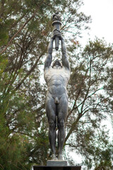 Statue of Francisco Ferrer Guardia in Barcelona