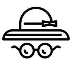 hat line icon