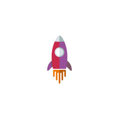 rocket launch illustration for logo company