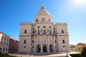 Fototapeta na wymiar The Igreja de Santa Engrácia or the National Pantheon is a 17th century church Lisbon, Portugal.