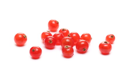 Fresh currant pile isolated on white background