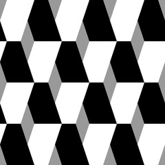 Vector geometric seamless pattern. Modern geometric background. Lattice with rhombuses.