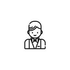 tie waiter icon